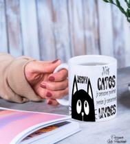Caneca cerâmica , 325 ml, love cats