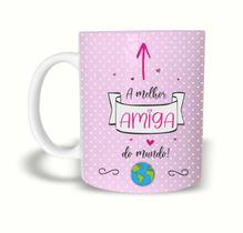 Caneca Cerâmica 325ML A Melhor Amiga Do Mundo