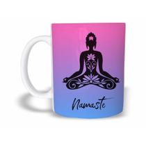 Caneca Cerâmica 325ML Budismo Zen 3 Meditação Yoga