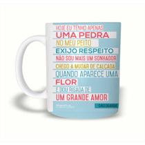 Caneca Cerâmica 325ML Chico Buarque Mentira - Naltic