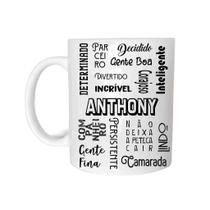 Caneca Cerâmica 325ML Com Nome Anthony