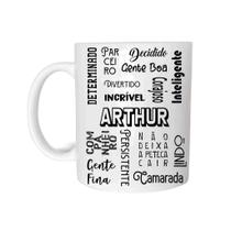 Caneca Cerâmica 325ML Com Nome Arthur