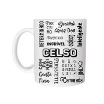 Caneca Cerâmica 325ML Com Nome Celso