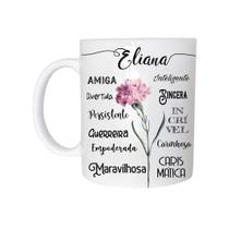 Caneca Cerâmica 325ML Com Nome Eliana