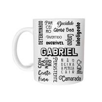 Caneca Cerâmica 325ML Com Nome Gabriel