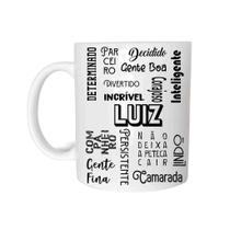 Caneca Cerâmica 325ML Com Nome Luiz