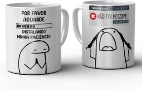 Caneca Cerâmica 325ml Flork Paciência