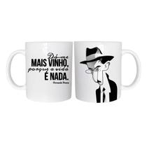 Caneca Cerâmica 325ML Literária Fernando Pessoa