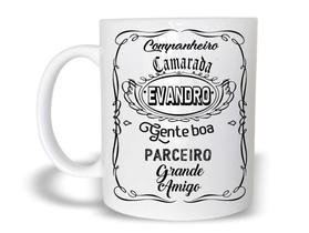 Caneca Cerâmica 325ML Presente Especial De Natal Evandro