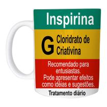 Caneca Cerâmica 325ML Remédio Inspirina paraCriatividade