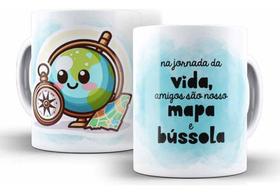 Caneca Cerâmica Amizade Amigos Divertida Presente Amigas