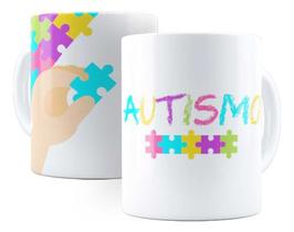 Caneca Cerâmica Autismo Espectro Colorido Presente 2366