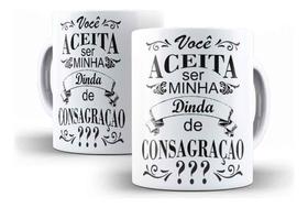 Caneca Cerâmica Batizado Dinda Consagração Especial 0008