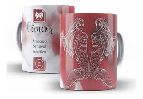 Caneca Cerâmica Bonita Barato Presente Signo Gêmeos-01173