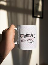 Caneca Cerâmica Branca Caneca da Vovó