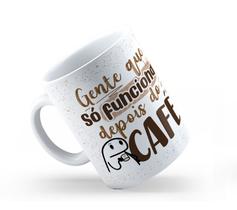 Caneca Cerâmica Branca Flork Café 325ml Caneca Cerâmica Branca Flork Café 325ml