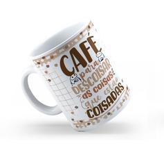 Caneca Cerâmica Branca Flork Café 325ml Caneca Cerâmica Branca Flork Café 325ml