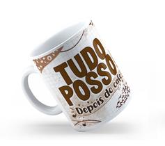 Caneca Cerâmica Branca Flork Café 325ml Caneca Cerâmica Branca Flork Café 325ml