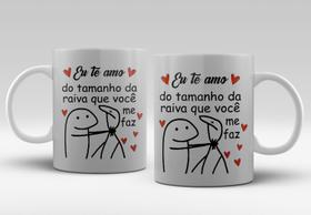 Caneca Cerâmica Branca Memes 325ml (Porcelana)