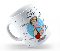 Caneca Cerâmica Branca Que Signo Ela é 325ml Caneca Cerâmica Branca Que Signo Ela é 325ml