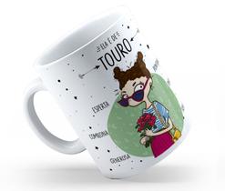 Caneca Cerâmica Branca Que Signo Ela é 325ml