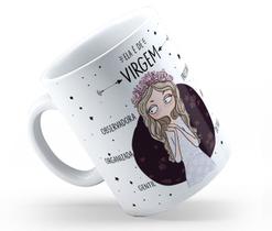 Caneca Cerâmica Branca Que Signo Ela é 325ml Caneca Cerâmica Branca Que Signo Ela é 325ml