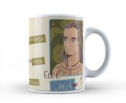 Caneca Cerâmica Branca Que Signo Ele é 325ml Caneca Cerâmica Branca Que Signo Ele é 325ml