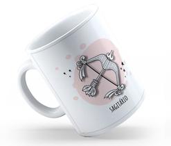 Caneca Cerâmica Branca Signos 325ml