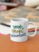 Caneca Cerâmica Branca Vovô Coruja Assumido Caneca Cerâmica Branca Vovô Coruja Assumido