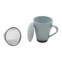 Caneca Ceramica C/Infusor Romance Verde 300ml Rojemac