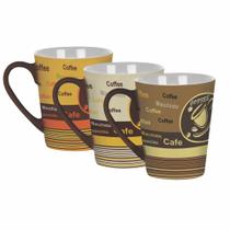 Caneca cerâmica café 300ml Ref 4222 - Yangzi Brasil