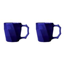 Caneca Cerâmica Café Leite Xicara Louça 260ml - Kit 2 Unid
