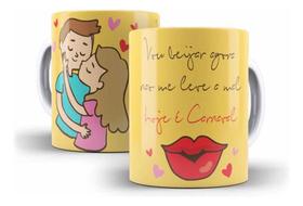 Caneca Cerâmica Carnaval Divertido Presente Amiga Beijo 1111