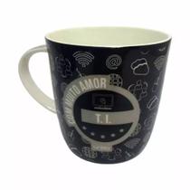 Caneca ceramica com muito amor ti 390ml - unika