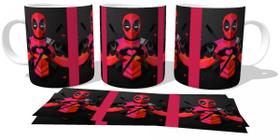 Caneca Cerâmica copo Deadpool coração Caneca Cerâmica copo Deadpool coração