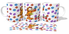 Caneca Cerâmica copo Garfield jardineiro