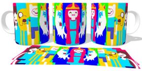 Caneca Cerâmica copo Hora da Aventura tiras