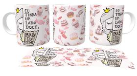 Caneca Cerâmica copo Lado doce comi Caneca Cerâmica copo Lado doce comi