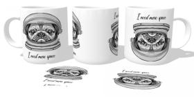 Caneca Cerâmica copo space cachorro