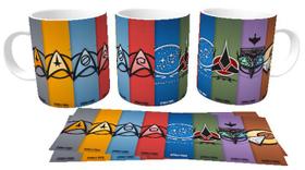 Caneca Cerâmica copo Star Trek agrupamentos