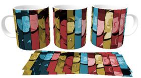 Caneca Cerâmica copo Star Trek desenho antigo