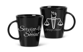 Caneca cerâmica de curso serviço social - Brasfoot