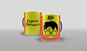 Caneca Cerâmica de Harry Potter Casas de Hogwarts 325ml Expecto Patronum - FAVO DE MEL PRESENTES