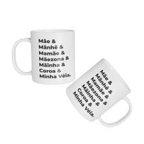 Caneca Cerâmica - Dia das Mães - Nomes para Mães