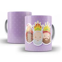 Caneca Cerâmica Dia de Reis Católica Fofo Igreja Santo 03223