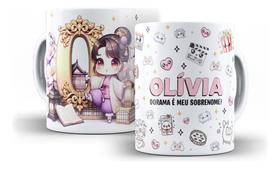 Caneca Cerâmica Dorama Personalizada Com Nome Séries Coréia