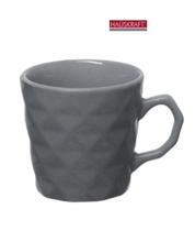 Caneca Cerâmica Drumy 220 ml Cinza - Hauskraft