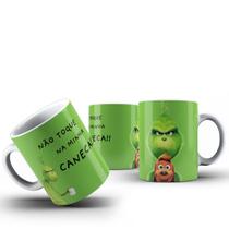 Caneca Ceramica engraçada O Grinch não toque na minha caneca Caneca Ceramica engraçada O Grinch não toque na minha caneca