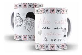 Caneca Cerâmica Feliz Natal Amor Presente Natalino 12860