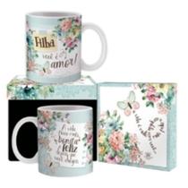 Caneca Cerâmica Filha Você É Amor...borboleta